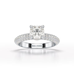 Classic Round Cut 1.77 CT Lab Diamond Ring