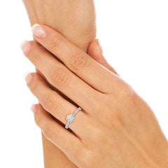 1.36 CT Round Cut Lab Grown Diamond Ring Jama Jewels