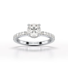 1.36 CT Round Cut Lab Grown Diamond Ring