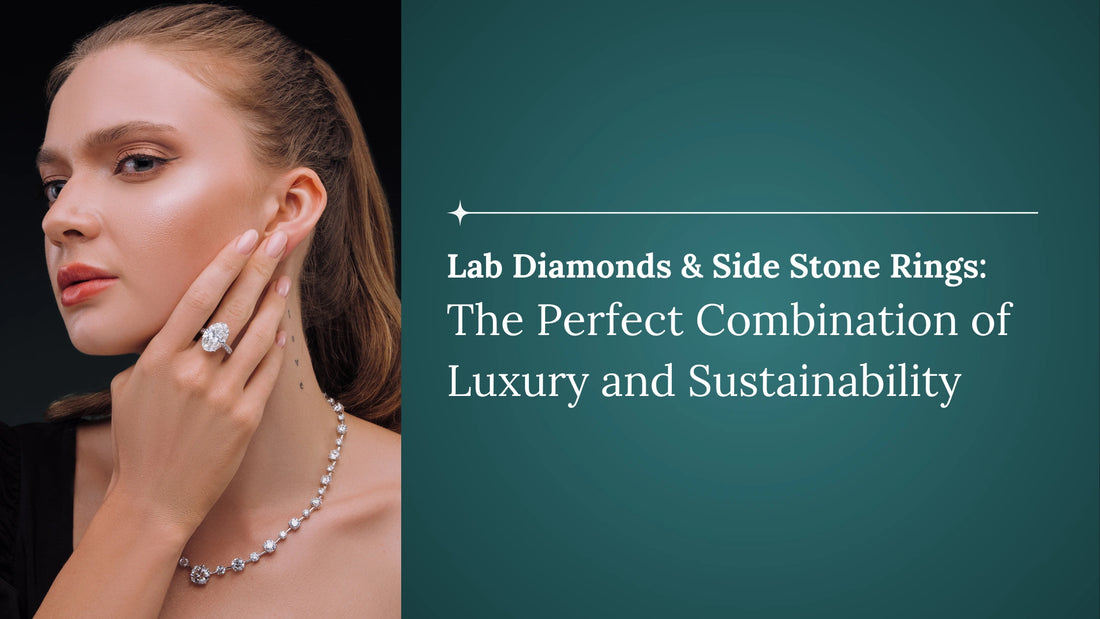 Lab Diamond Side Stone Rings