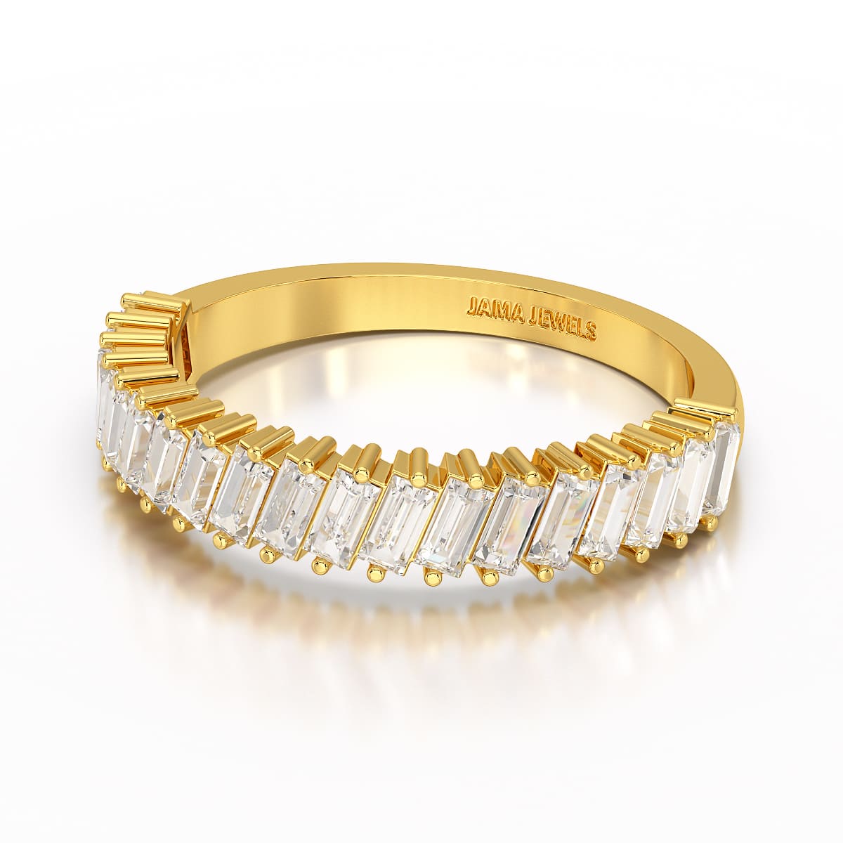 0.9 CT Classic Baguette Cut Lab Diamond Ring