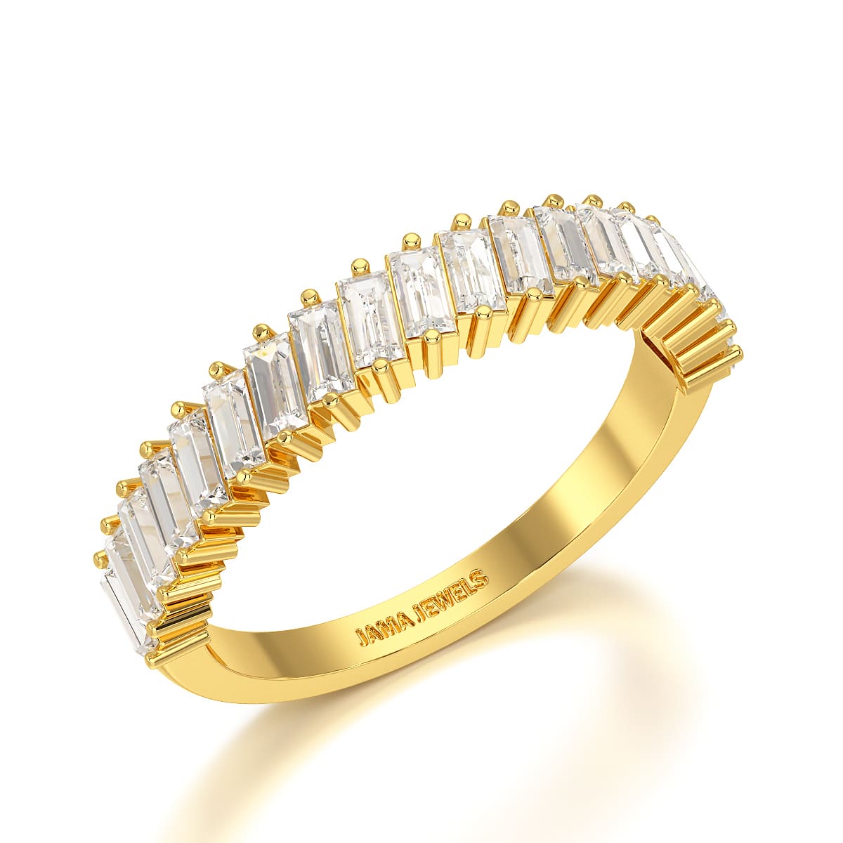 0.9 CT Classic Baguette Cut Lab Diamond Ring