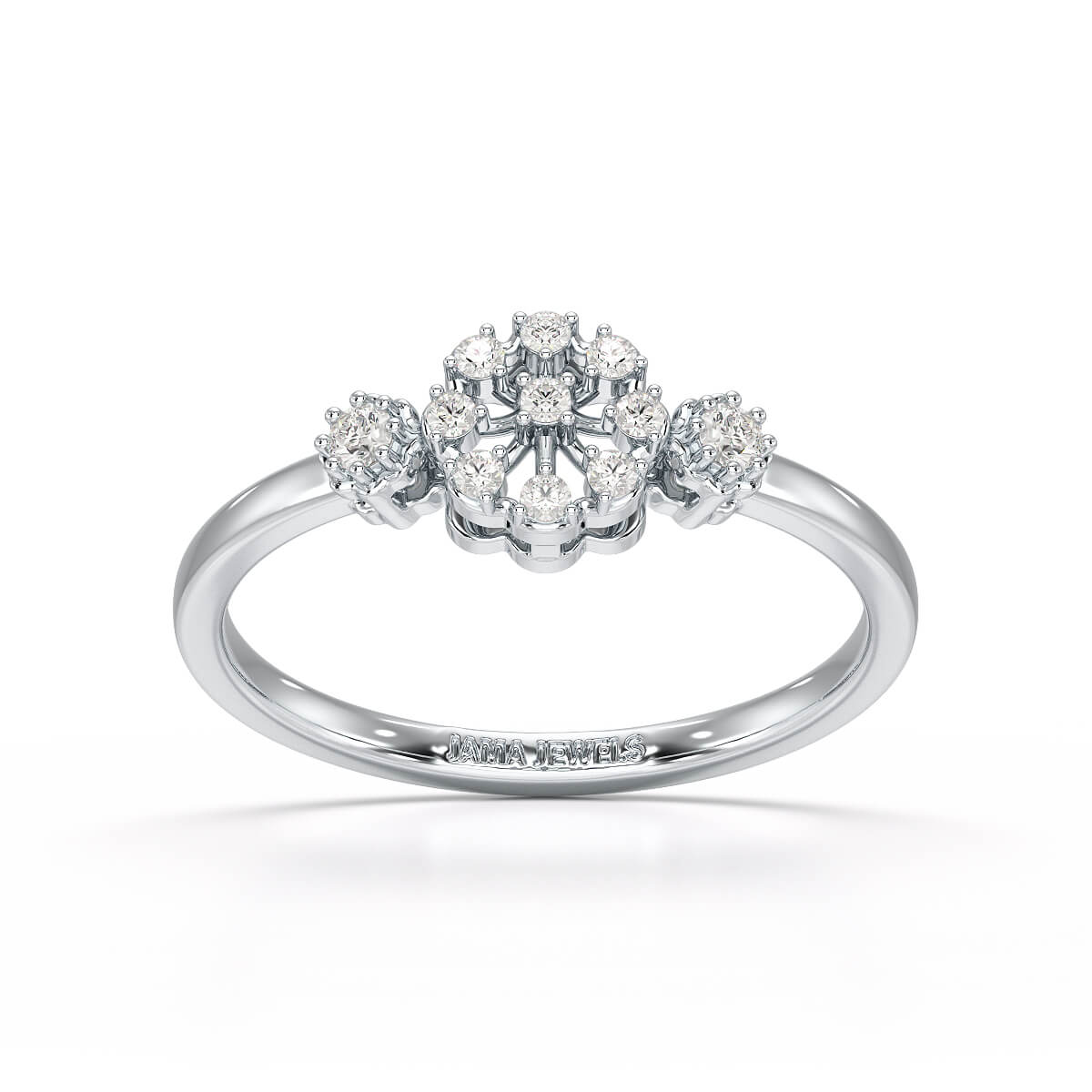 0.13 CT Round Lab Grown Diamond Ring