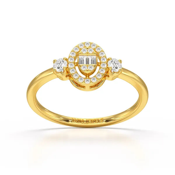 0.27 CT Baguette Shape Lab Grown Diamond Ring