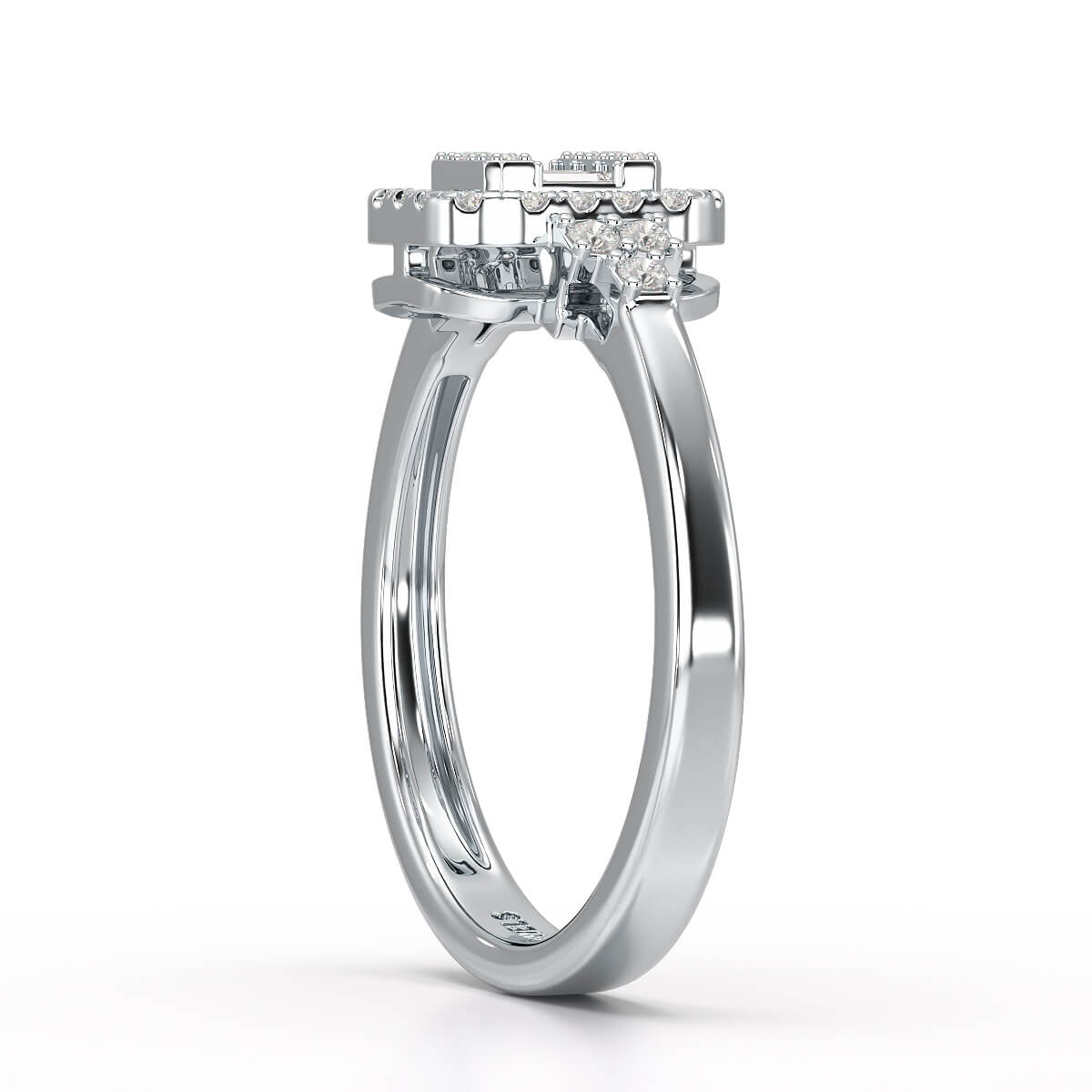 0.46 CT Baguette Lab Diamond Ring