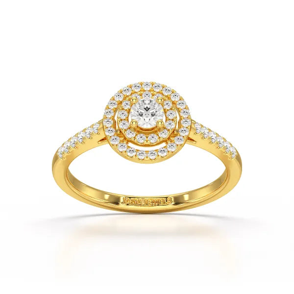 0.46 CT Halo Lab Diamond Engagement Ring