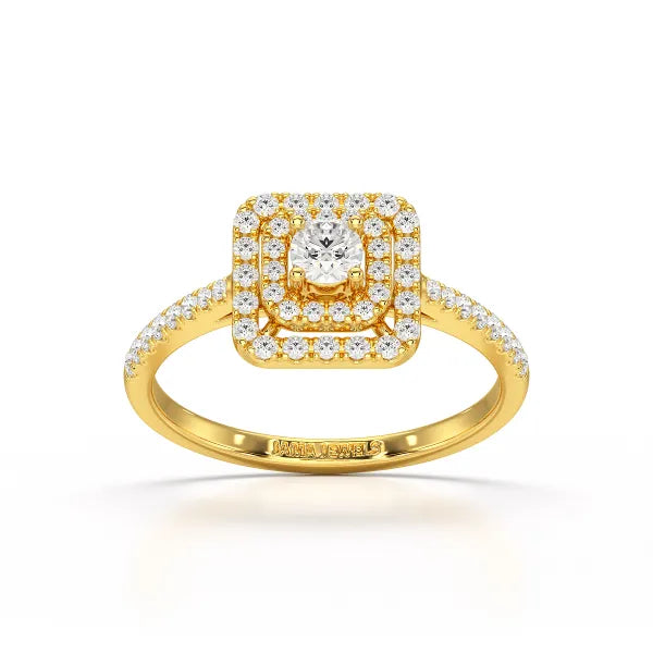 0.49 Carat Lab Diamond Round Cluster Ring