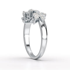 0.51 CT Marquise Cut Lab Diamond Ring
