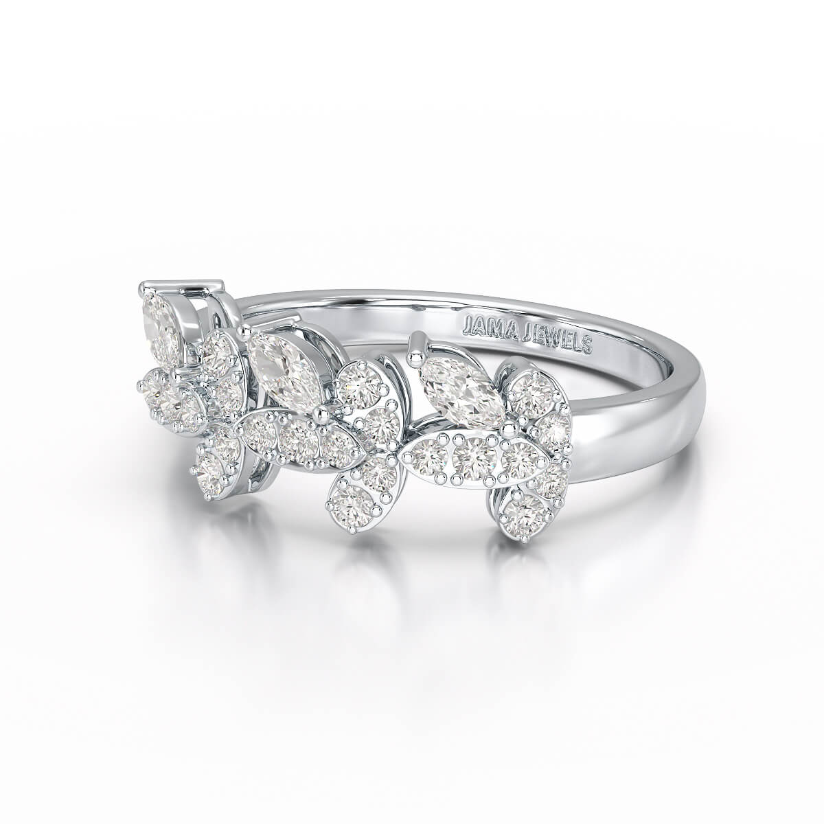 0.51 CT Marquise Cut Lab Diamond Ring