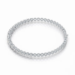 2.84 CT Round Cut Lab Diamond Tennis Bracelet