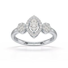 Marquise Cut 0.5 CT Lab Grown Diamond Ring