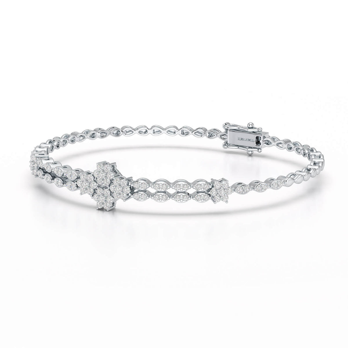 1.12 CT Classic Lab Diamond Designer Bracelet