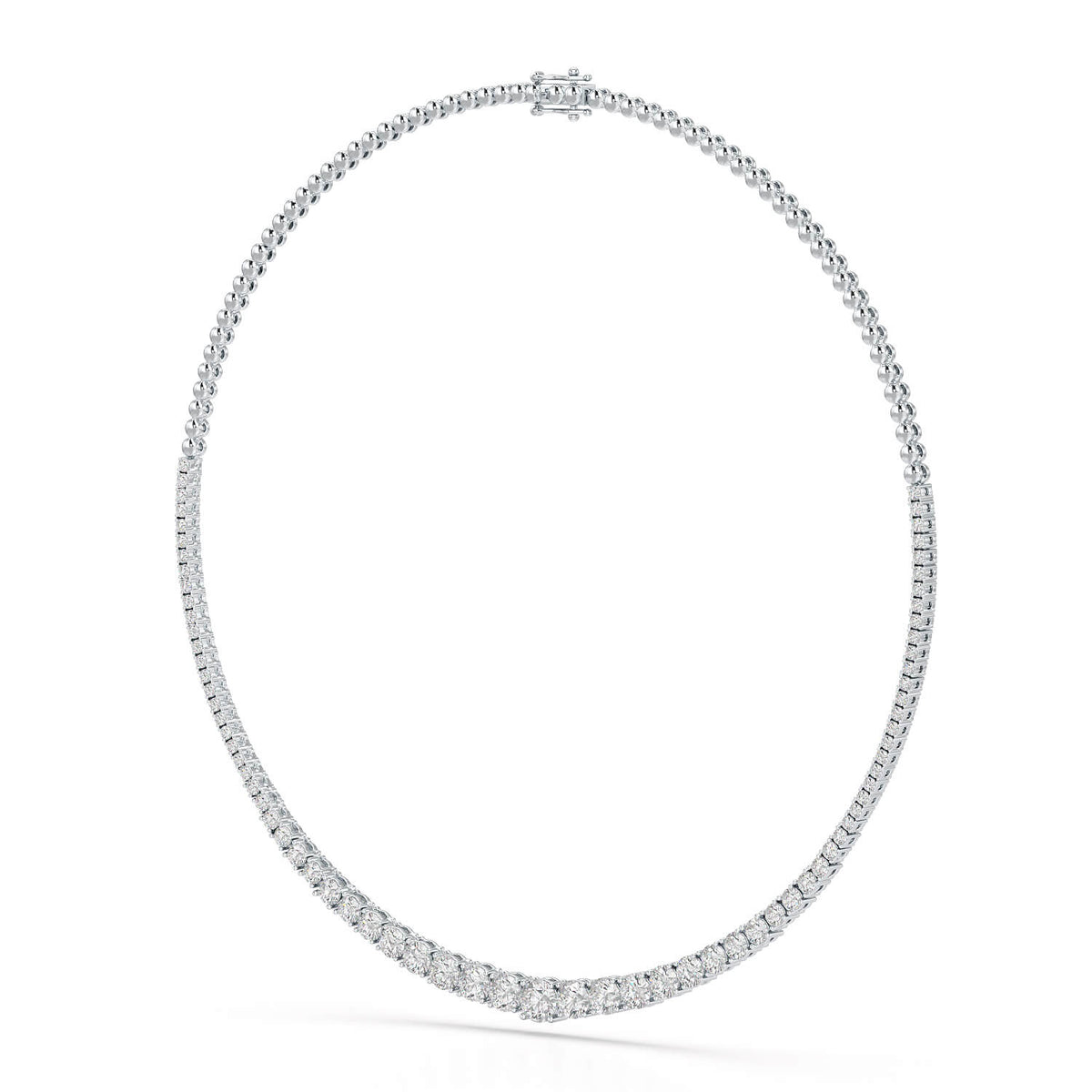 9.35 Carat Lab-Grown Diamond Riviere Necklace - Jama Jewels 