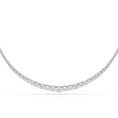 9.35 Carat Lab-Grown Diamond Riviere Necklace - Jama Jewels 