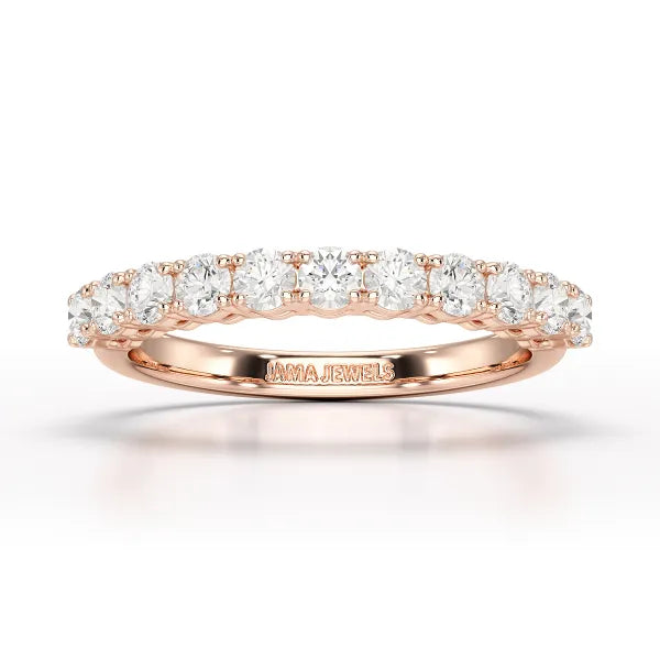 0.8 CT Classic Round Lab Diamonds Engagement Ring - Jama Jewels 
