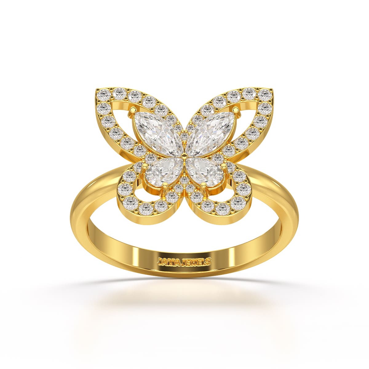 0.8 CT Classic Butterfly Lab Diamond Ring