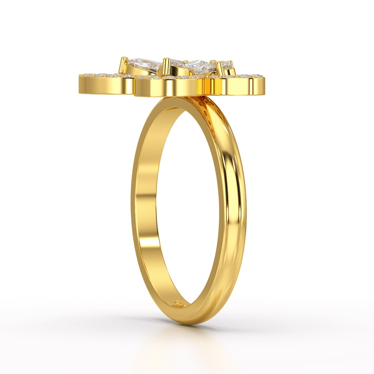 0.8 CT Classic Butterfly Lab Diamond Ring