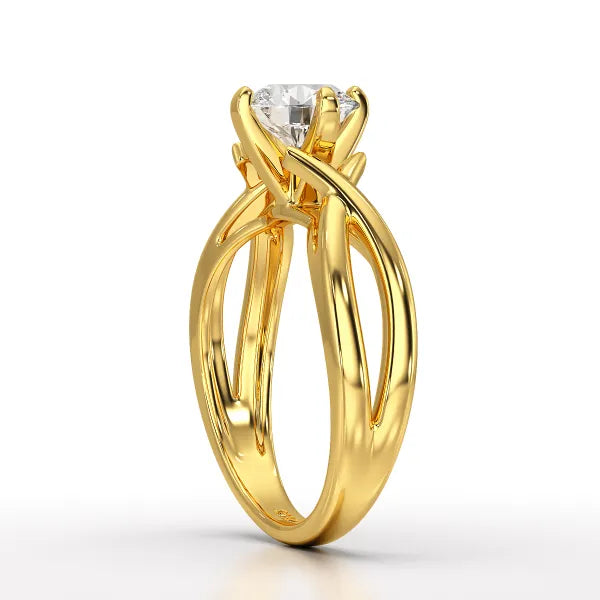 1 CT Solitaire Lab Diamond Engagement Ring - Jama Jewels 