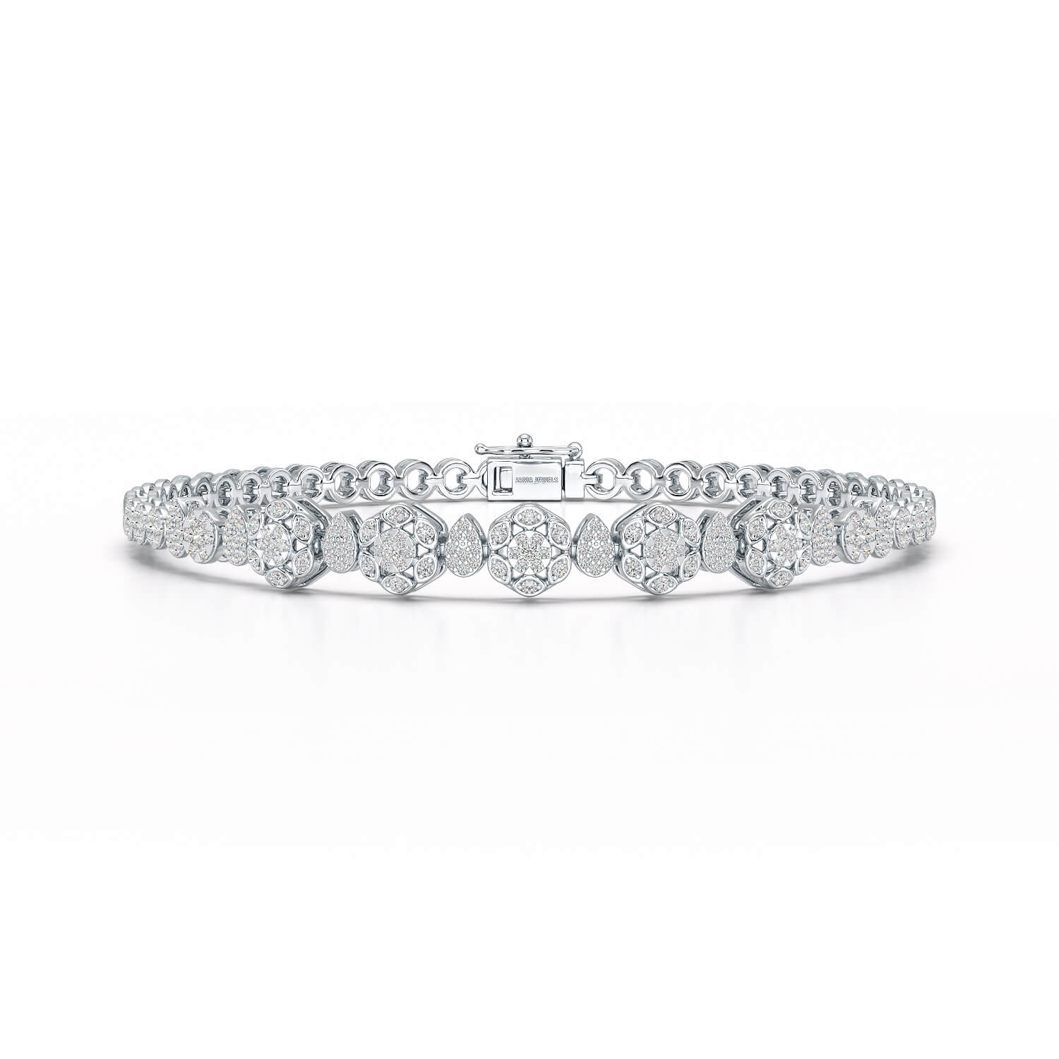 Exquisite 1.15 CT Lab Created Diamond Bracelet