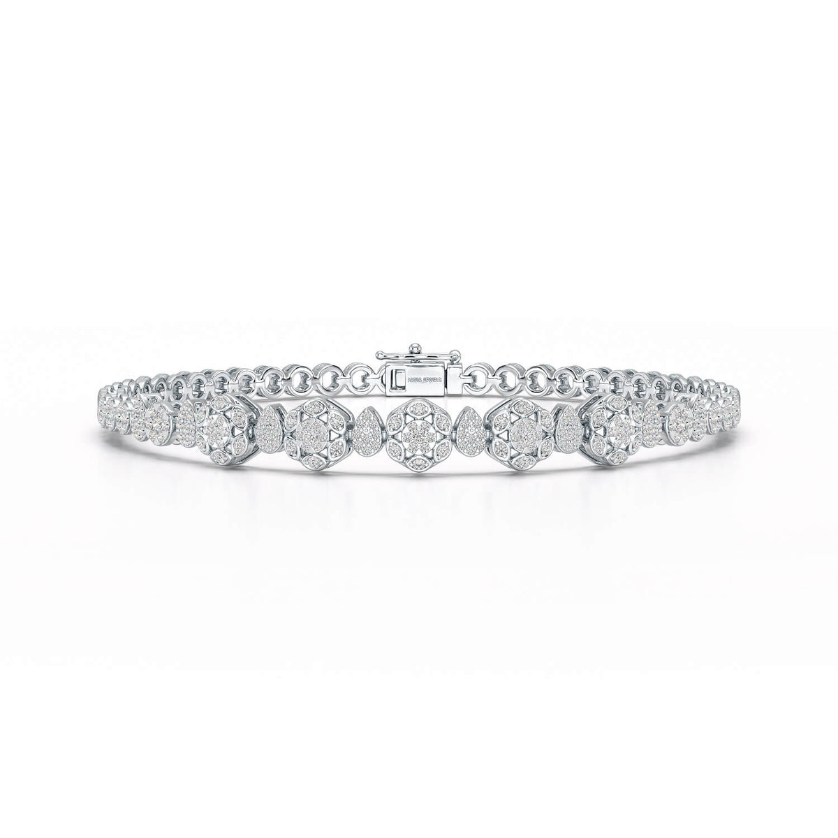 Exquisite 1.15 CT Lab Created Diamond Bracelet
