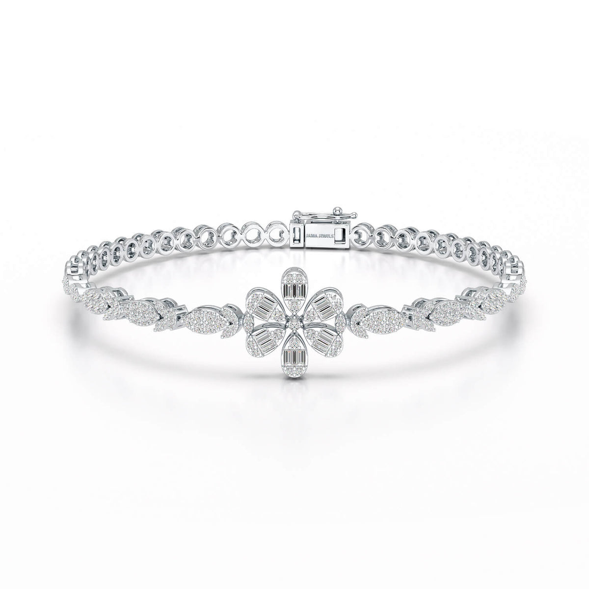 Baguette Cut 1.17 CT Lab Diamond Bracelet