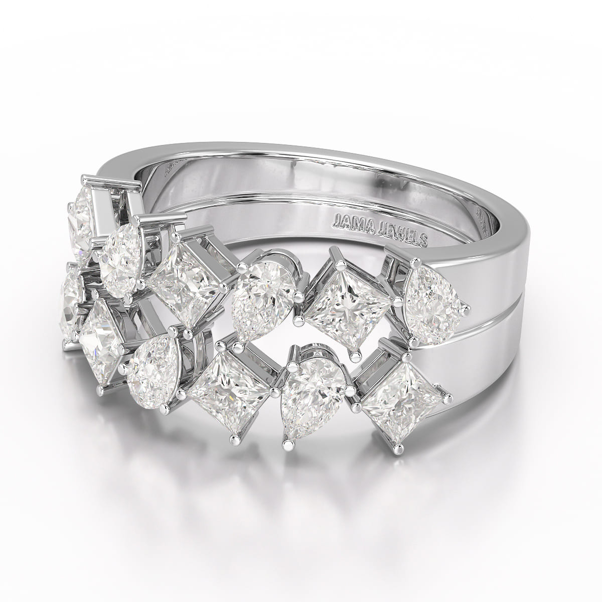 1.38 CT Two Layer Lab Diamond Ring