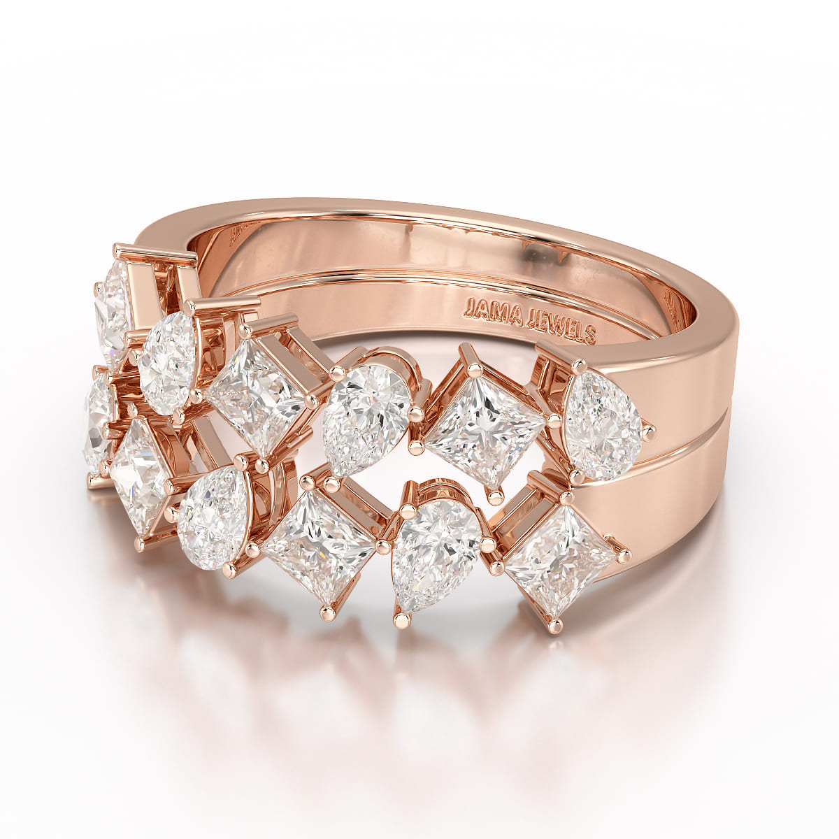 1.38 CT Two Layer Lab Diamond Ring