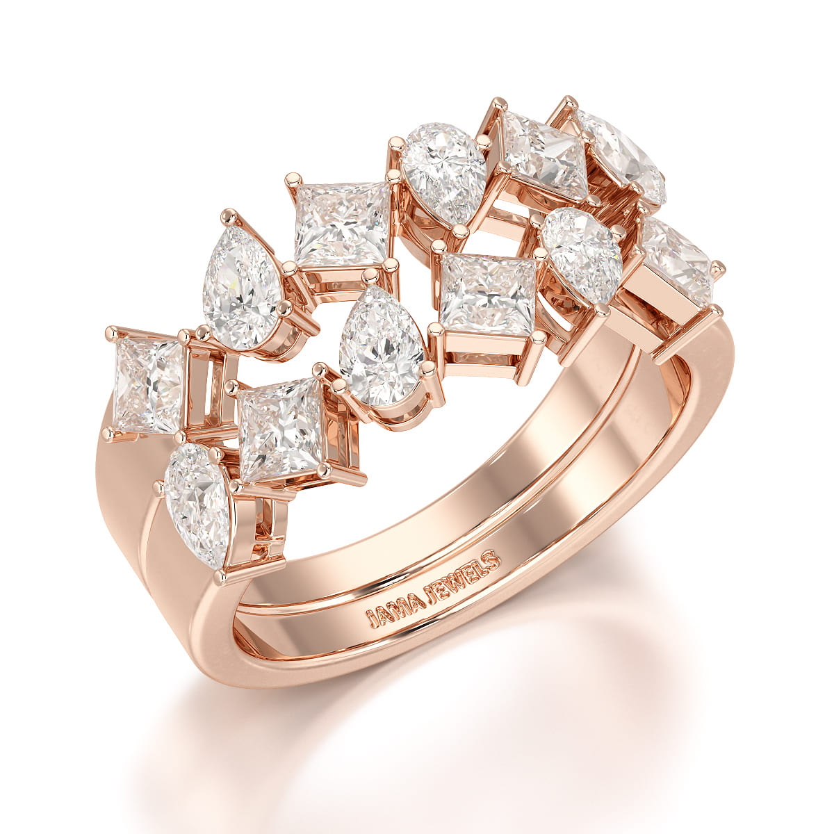 1.38 CT Two Layer Lab Diamond Ring