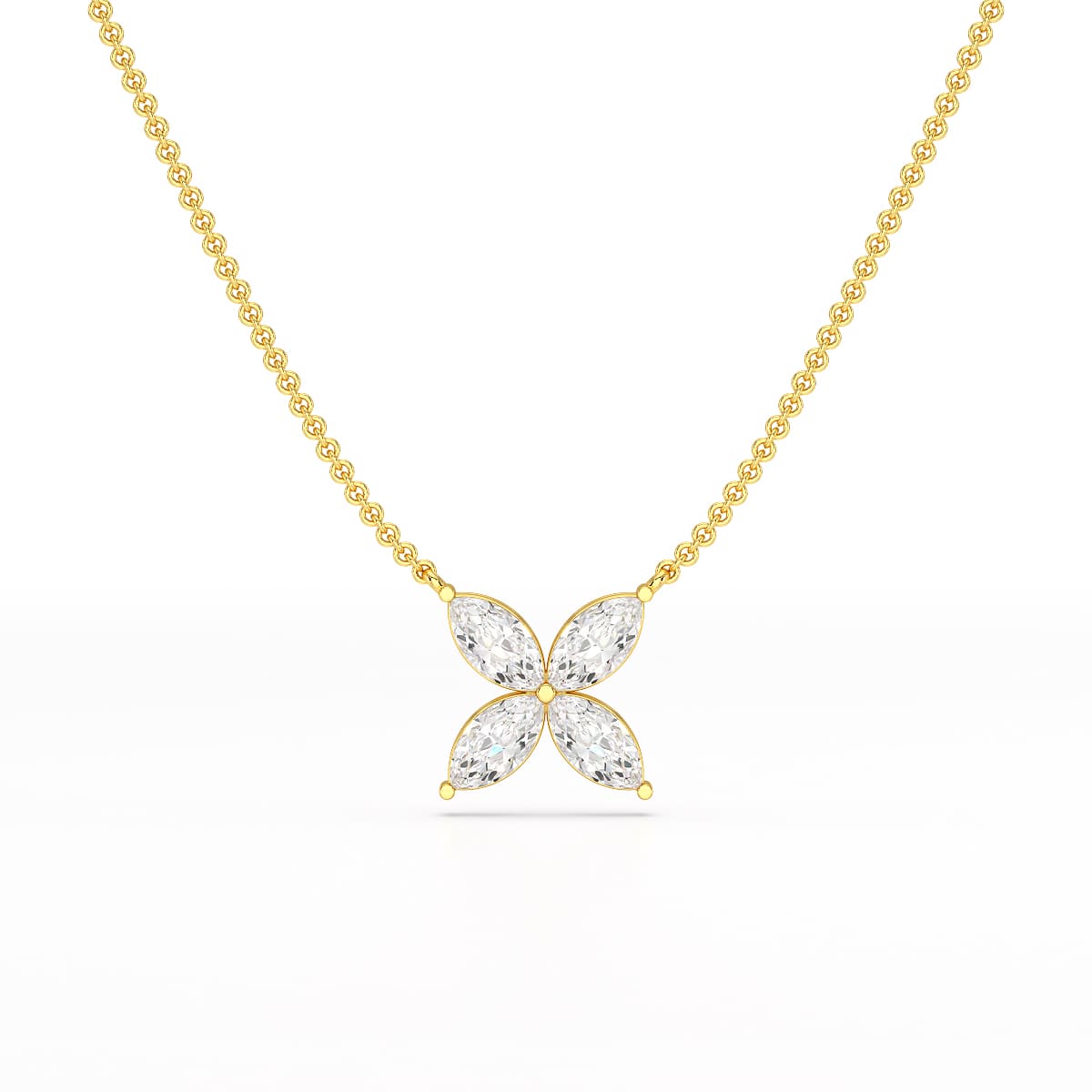 3.2 CT Marquise Cut Lab Diamond Earring and Pendant Set