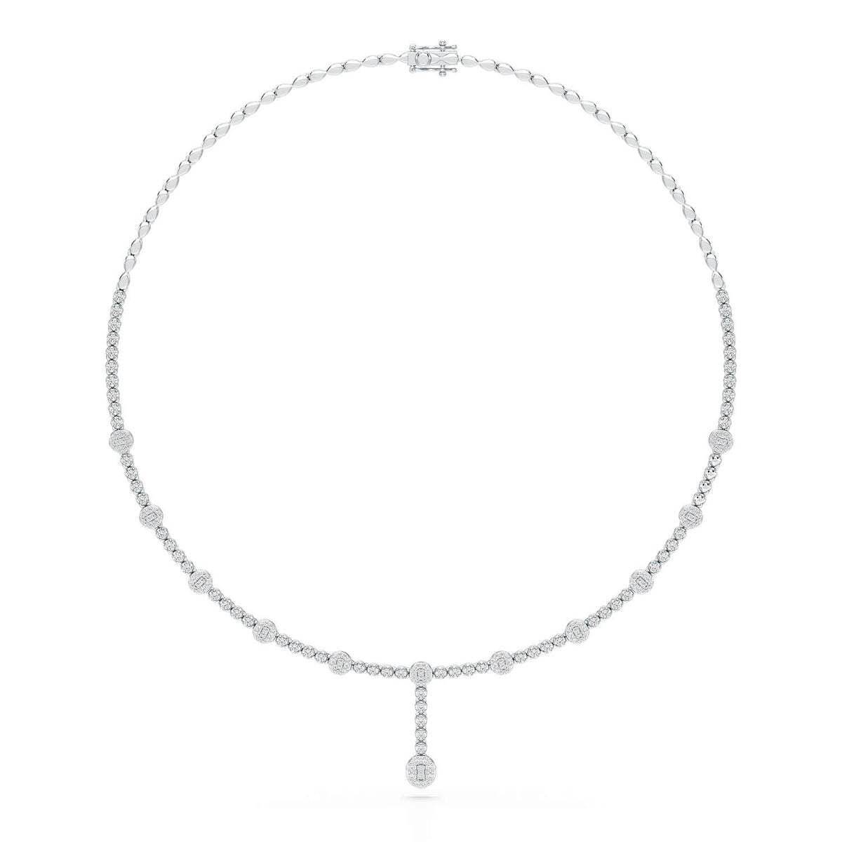 2.4 CT Lab Diamond Drop Necklace