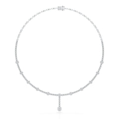 2.4 CT Lab Diamond Drop Necklace