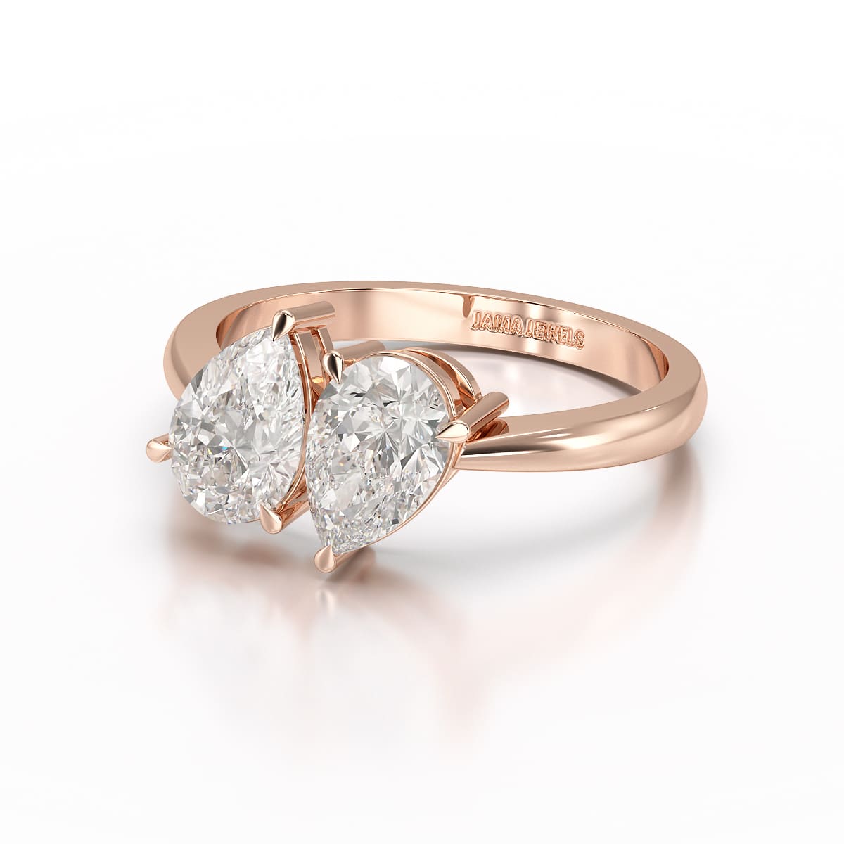 1.8 Carat Pear Cut Lab Diamond Ring