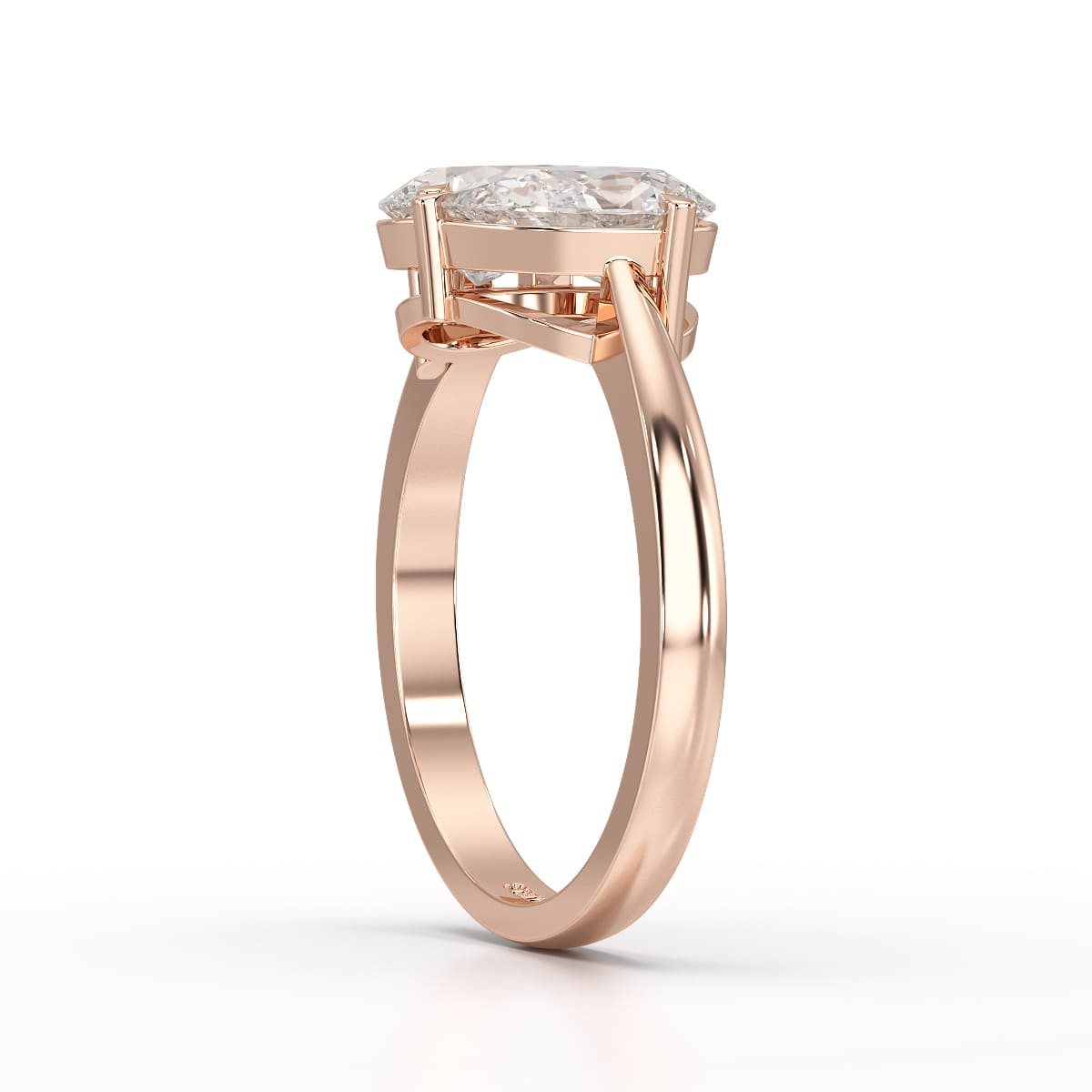 1.8 Carat Pear Cut Lab Diamond Ring