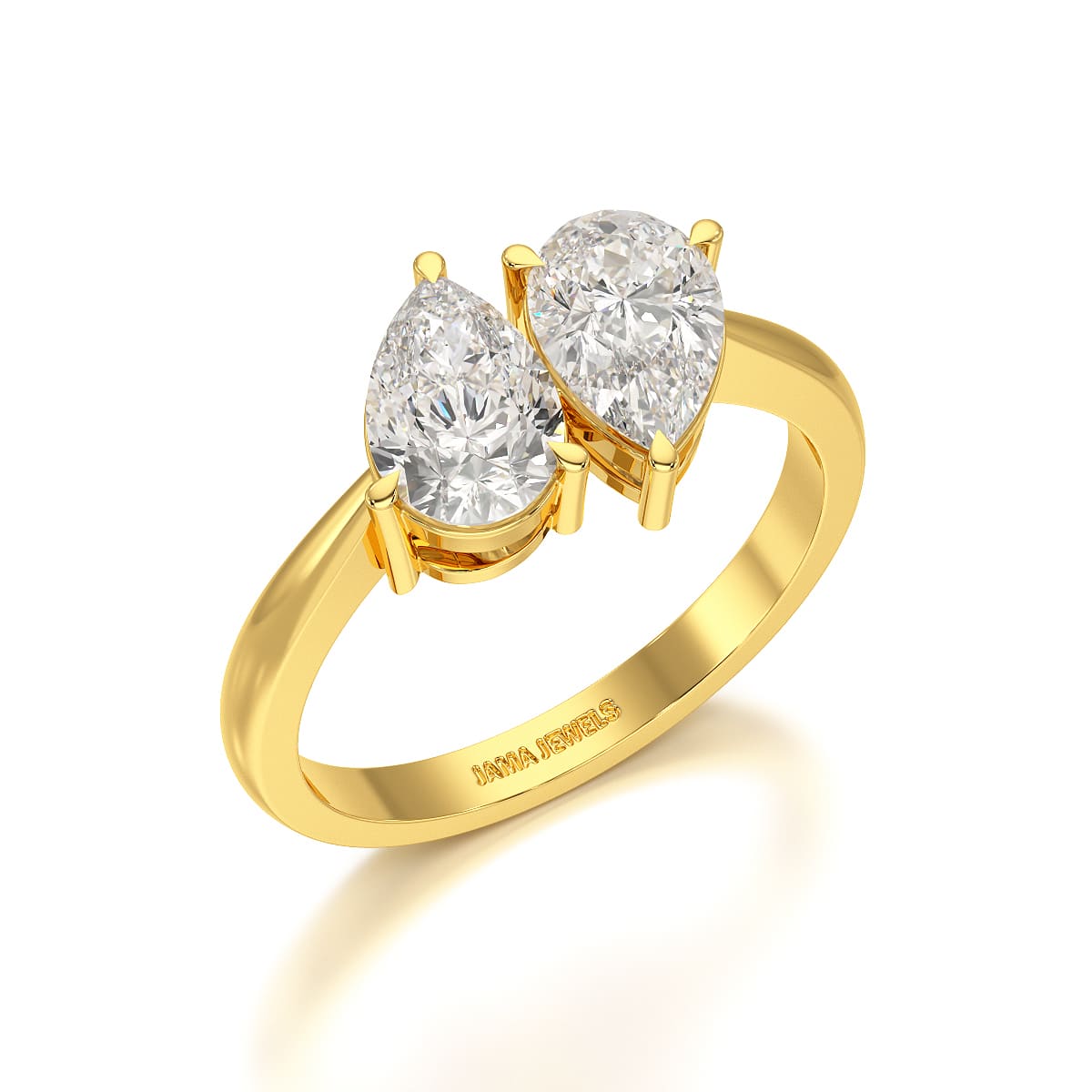 1.8 Carat Pear Cut Lab Diamond Ring