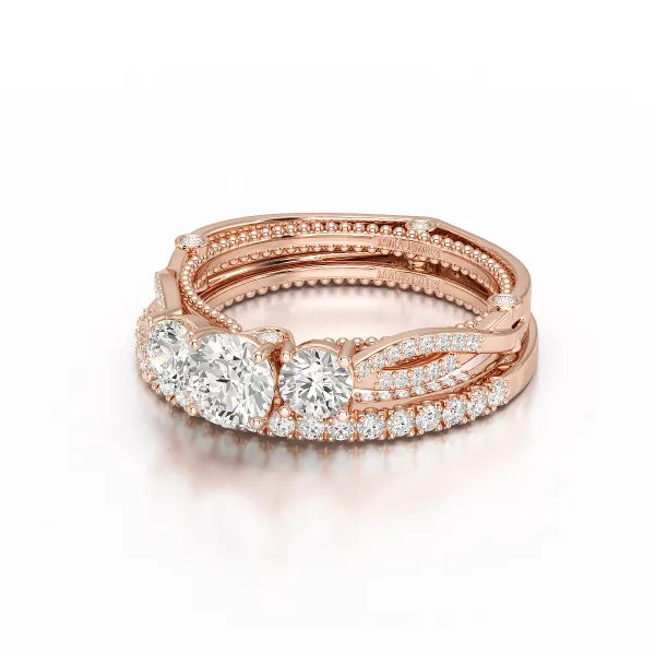 1.78 White Gold Twisted Lab Diamond Ring