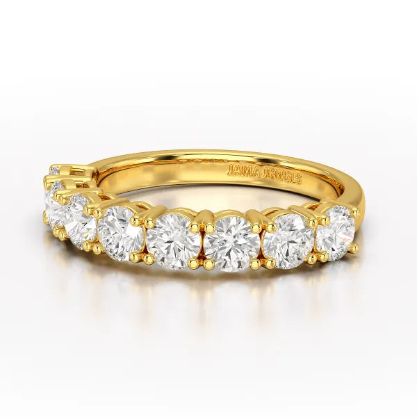 1.84 CT Round Cut Lab Diamonds White Engagement Ring - Jama Jewels 