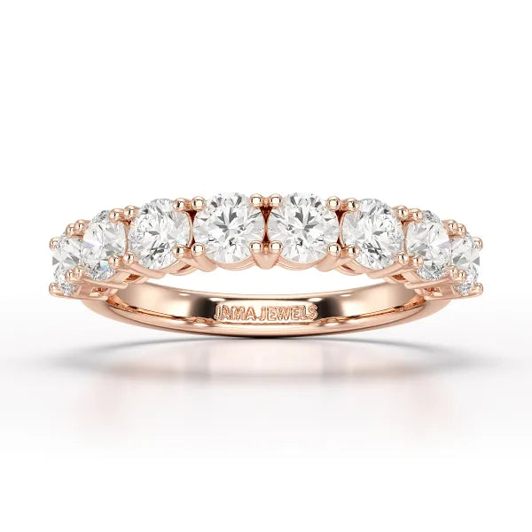 1.84 CT Round Cut Lab Diamonds White Engagement Ring - Jama Jewels 