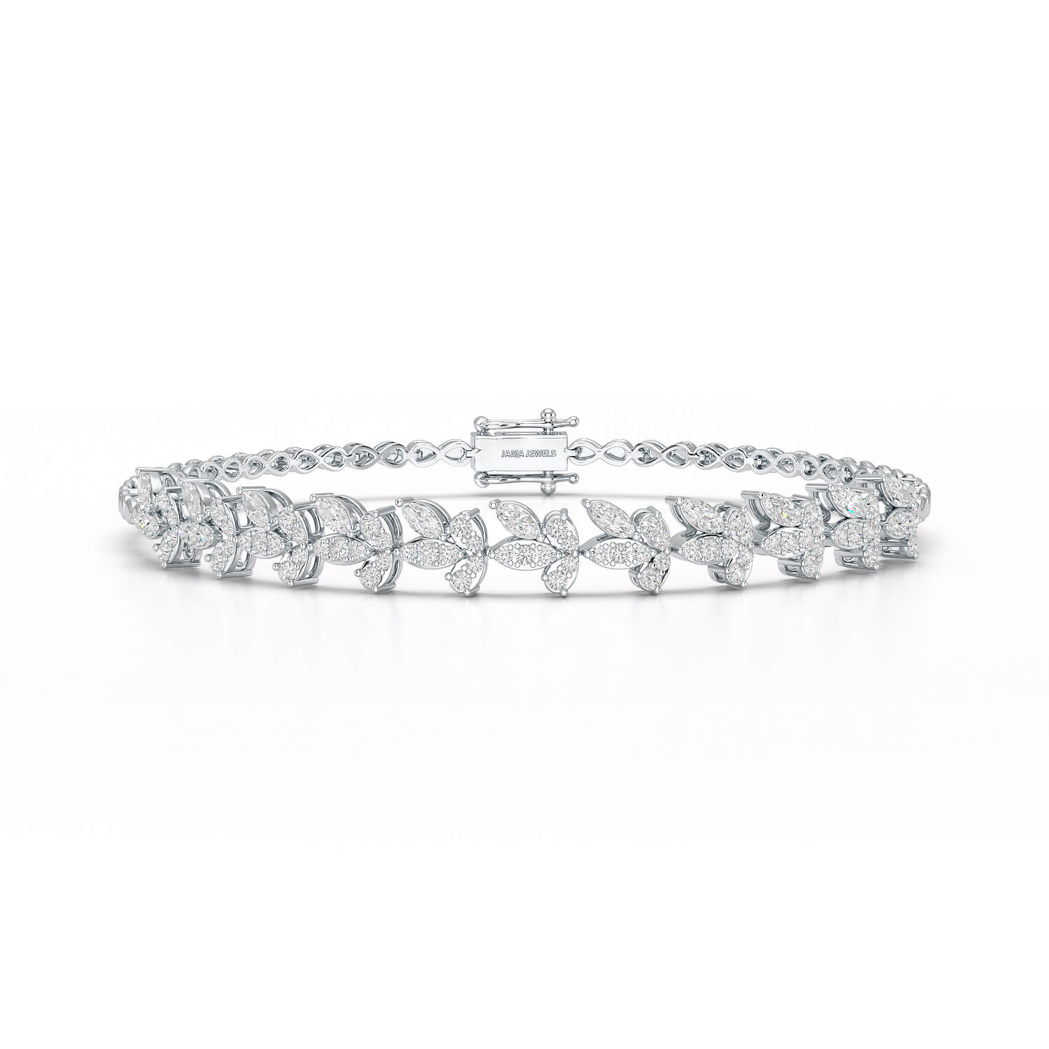 1.95 CT Marquise Cut Diamond Lab Created Bracelet