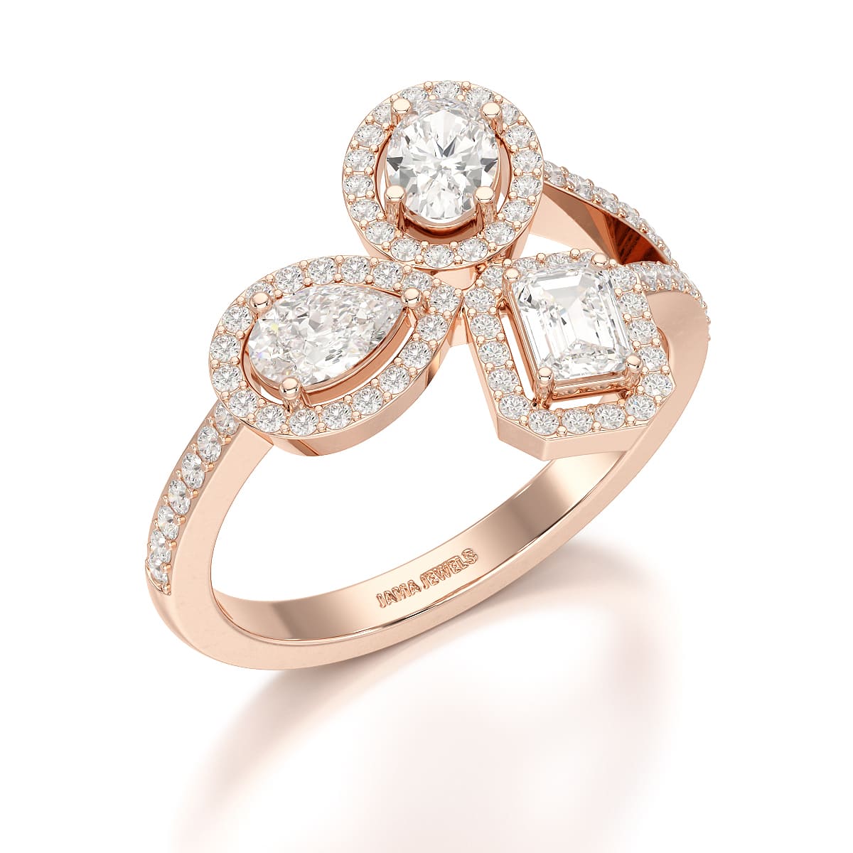 2.23 CT Lab Diamond Halo Ring