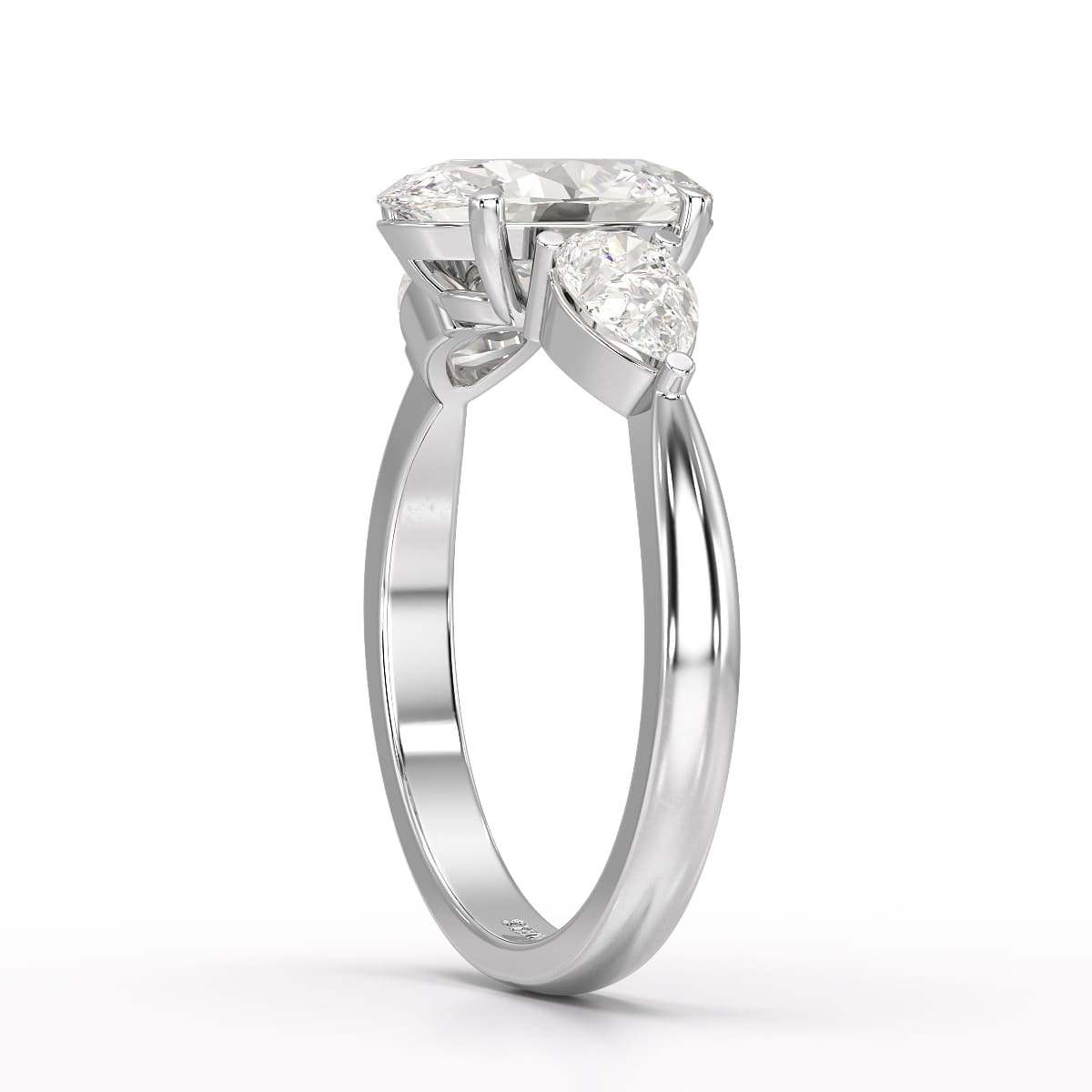 2.2 CT Three Stone Lab Diamond Ring