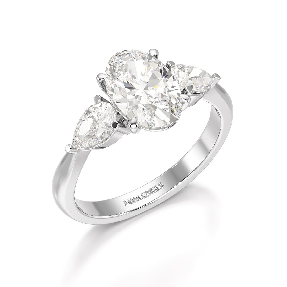 2.2 CT Three Stone Lab Diamond Ring