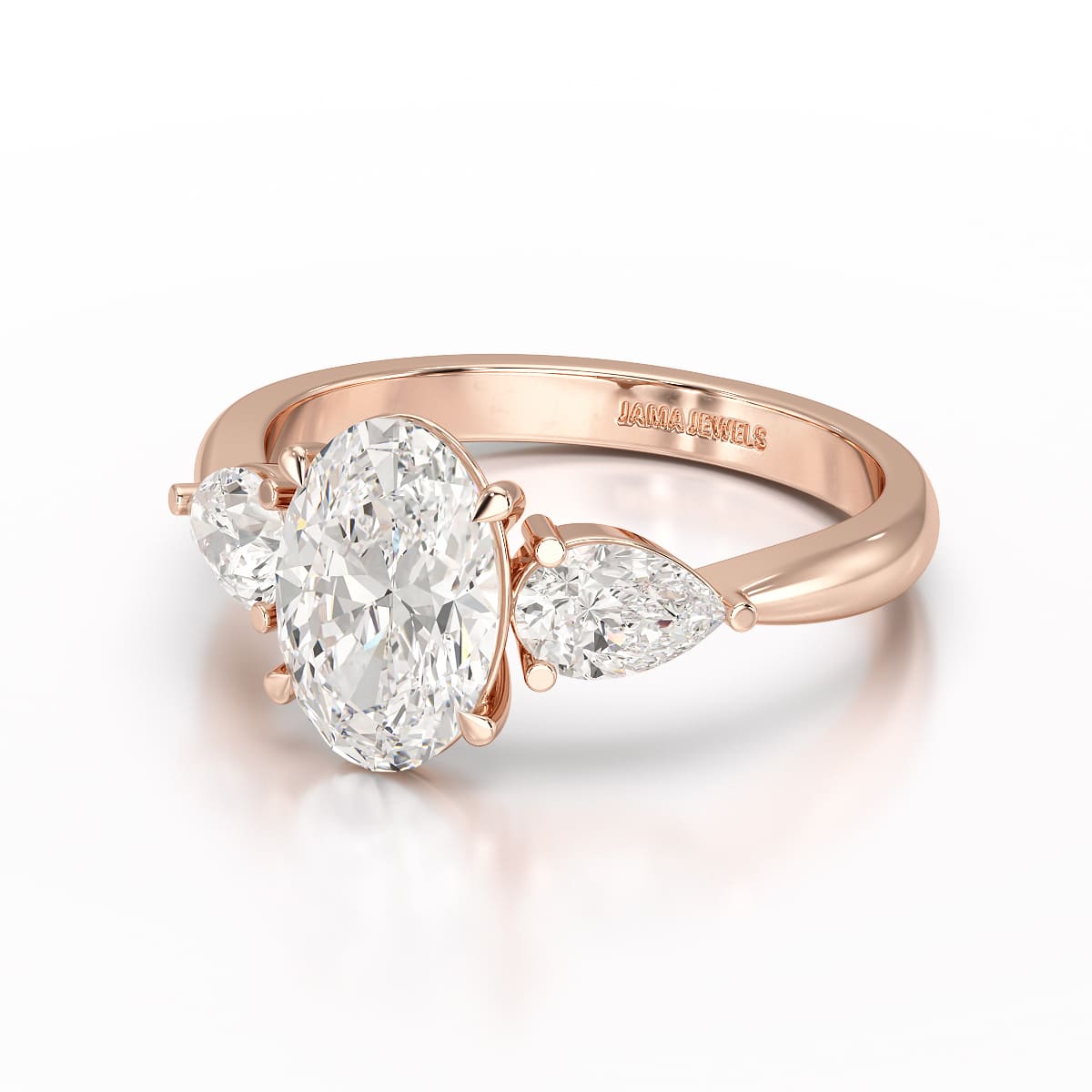 2.2 CT Three Stone Lab Diamond Ring