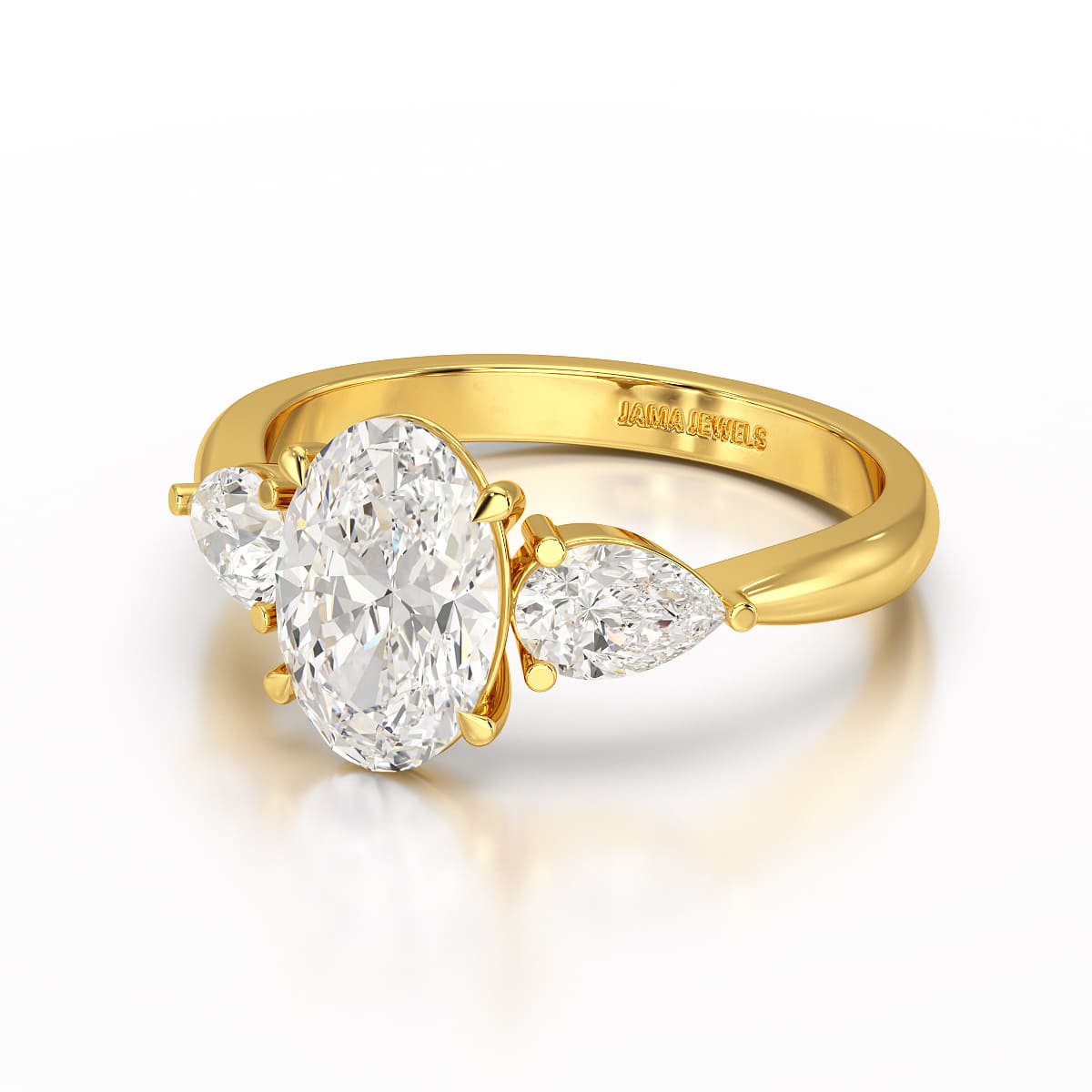 2.2 CT Three Stone Lab Diamond Ring