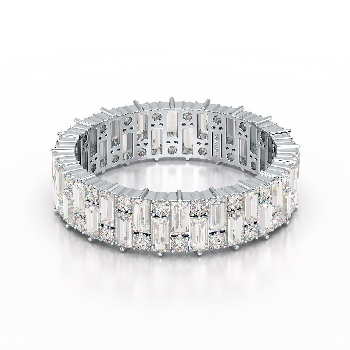 2.31 CT Baguette Cut Classic Lab Diamond Ring