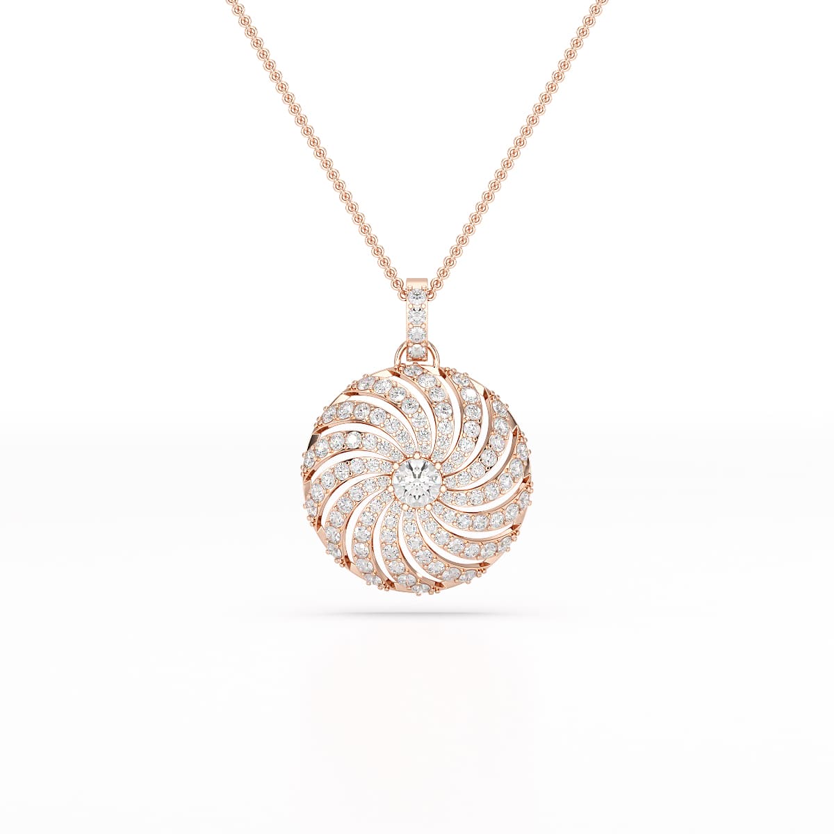 2.33 CT Round Cut Lab Diamond Earring and Pendant Set