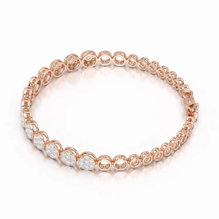 2.49 CT 18KT Lab Diamond Women's Bracelet