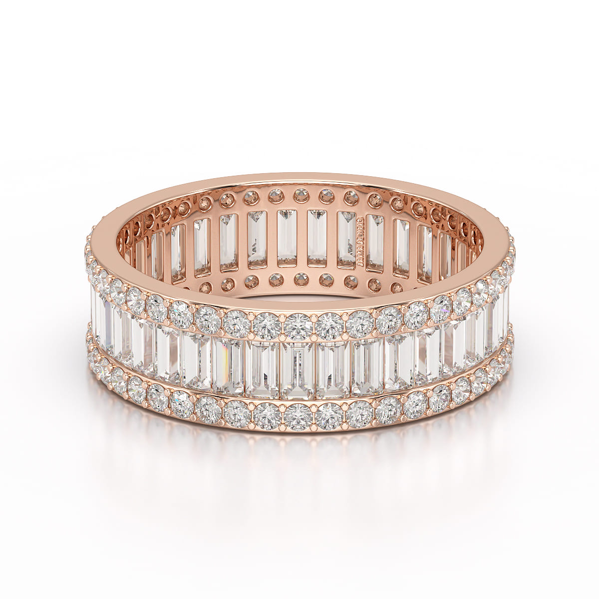 2.54 CT Baguette Cut Lab Diamond Classic Ring