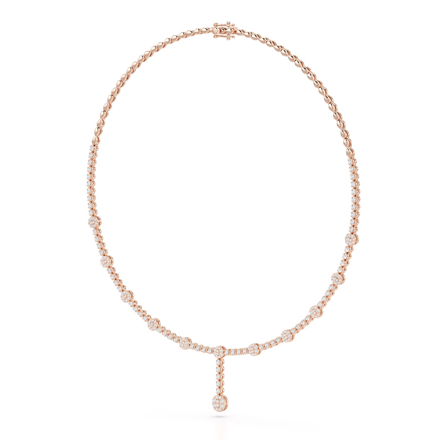 2.4 CT Lab Diamond Drop Necklace