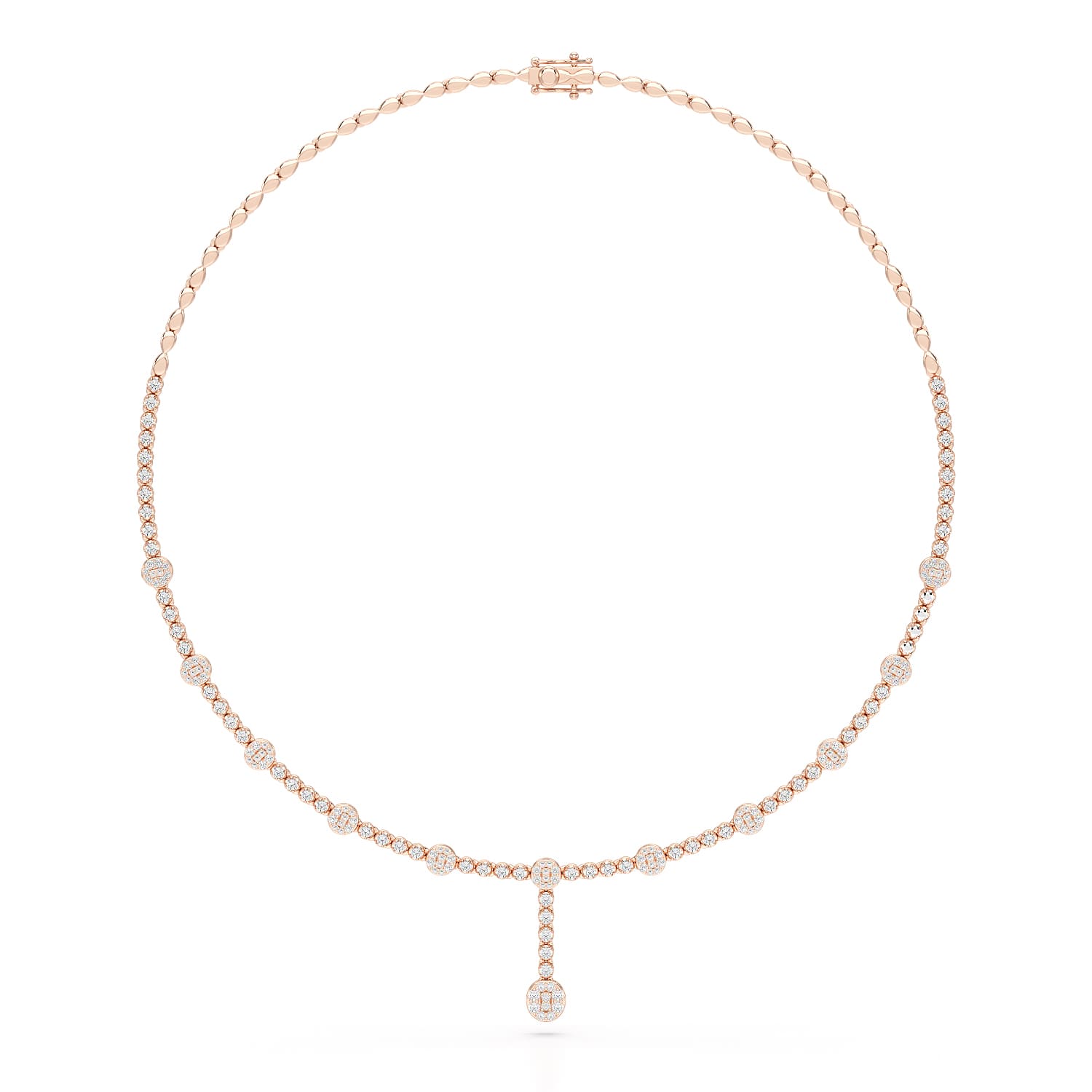 2.4 CT Lab Diamond Drop Necklace