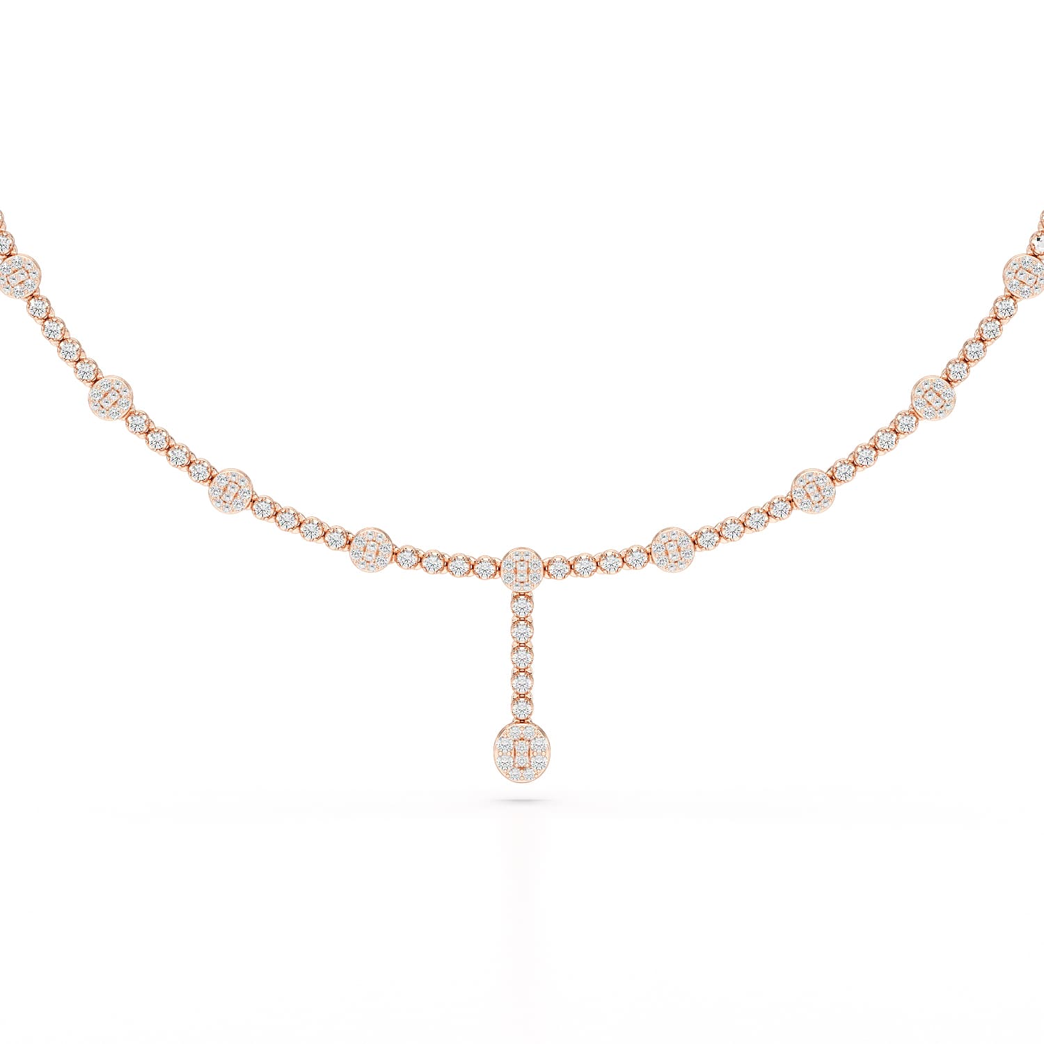 2.4 CT Lab Diamond Drop Necklace